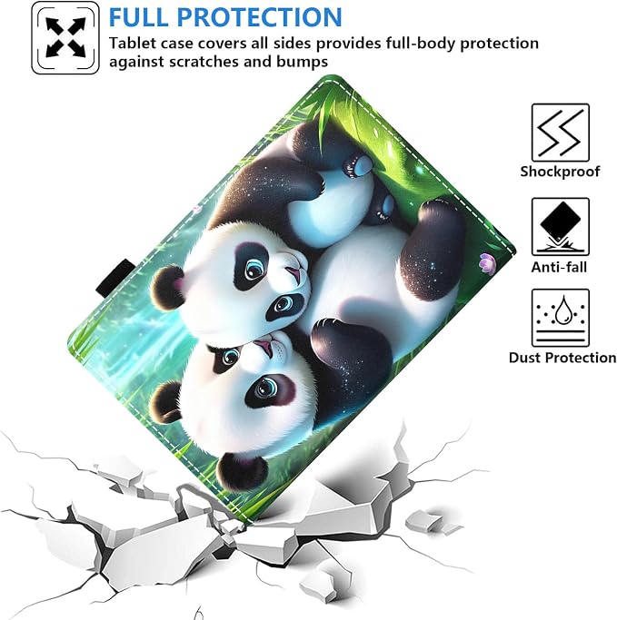 Case for Amazon Fire HD 8/HD 8 Plus Tablet (8 12th/10th Generation 2024/2022/2020 Release) Slim PU Leather Stand Folio Cover with Auto Wake Sleep African Woman Wolf