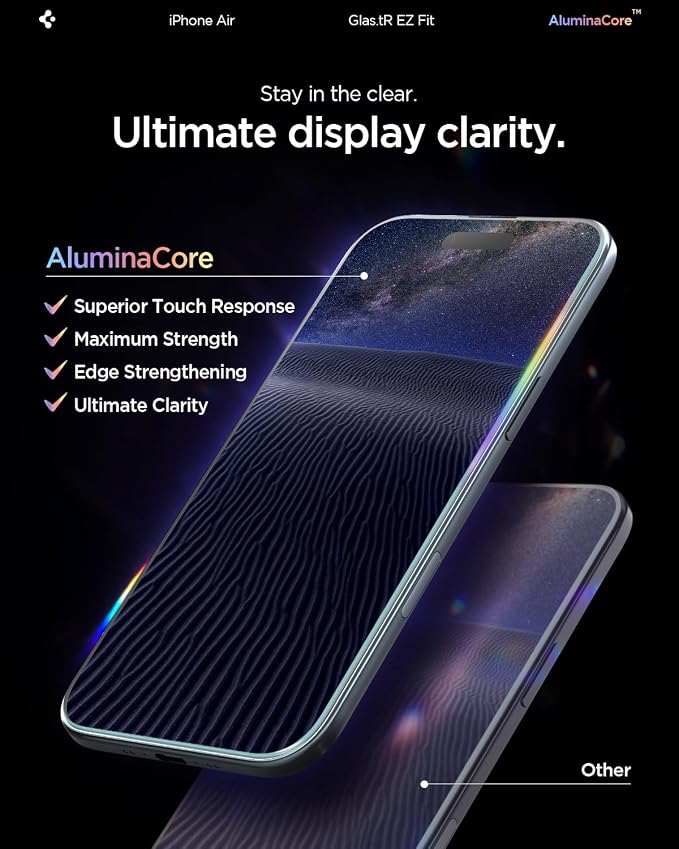 Spigen Tempered Glass Screen Protector [GlasTR EZ FIT] designed for iPhone 11 / iPhone XR [6.1 inch] [Case Friendly] - 2 Pack