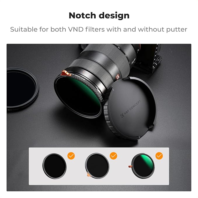 K&F Concept 67mm Variable ND Lens Filter Cap TPU Material Filter Cap Only