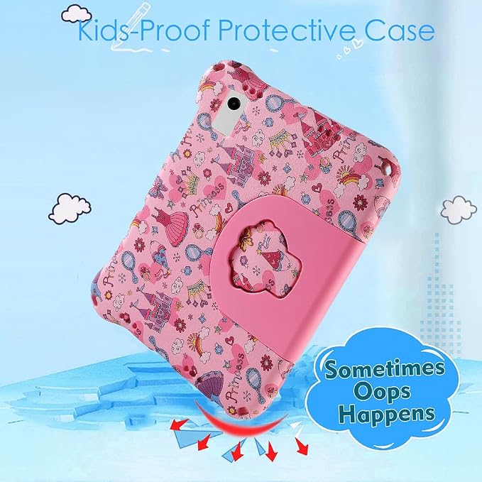 Dinosaur REVVL Tab 5G 2023 Case for Kid Boy Light EVA Kids Friendly Revvl Tab Case with Handle Kickstand Kids Pro Shockproof Full Cover Boy's Gift (KL)
