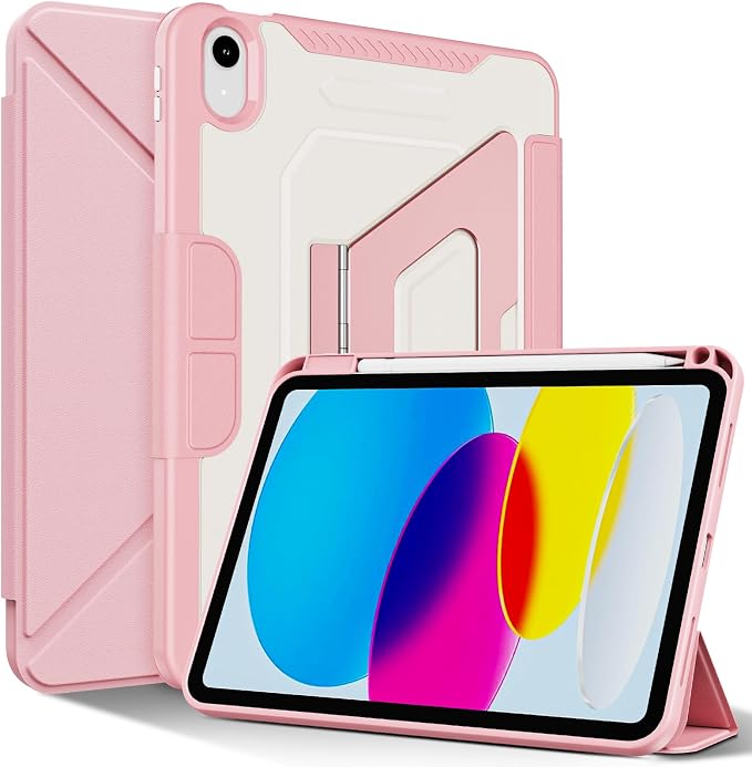 for ipad A16 Caseipad 11th/10th Generation Case 11Inch 2025/10.9 Inch 2022 | with Pencil HolderRemovable Magnetic &amp Trifold Leather Stand CoverMulti-Angle VewingAuto Sleep/Wake (Black)