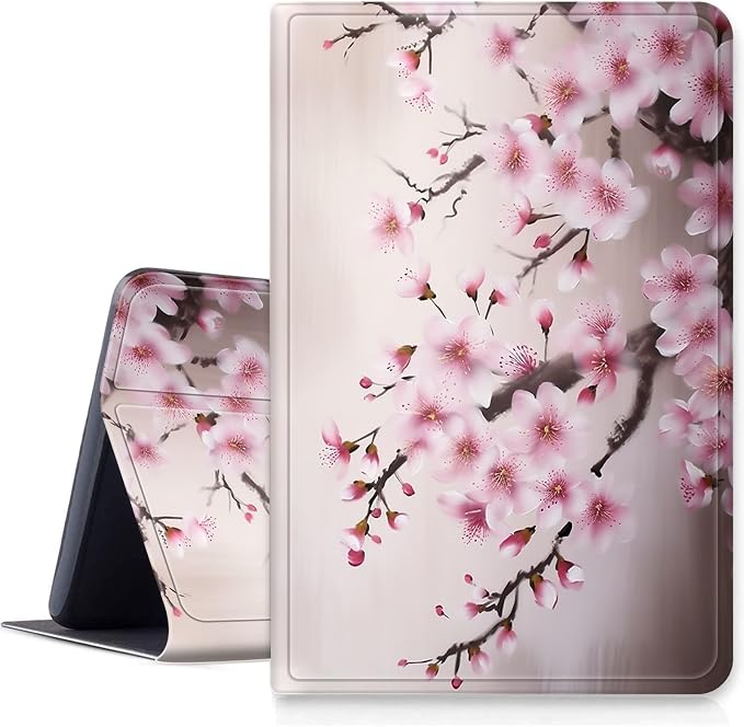 Case for iPad 10.2 Inch 7th / 8th / 9th Gen (2021/2020/2019) Slim PU Leather Folding Stand Protective Cover Case with Auto Sleep/Wake for iPad 10.2Cherry Blossom