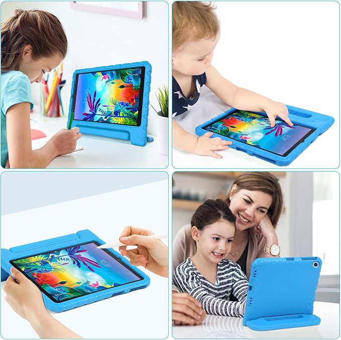 Kids Case for Lg G Pad 5 2019 Shockproof Stand Blue | Shockproof Lightweight EVADesign for LG G Pad 5 10.1 Tablet 11Inch 2019 Released (LM-T600 )Kid-Proof Protection Cover
