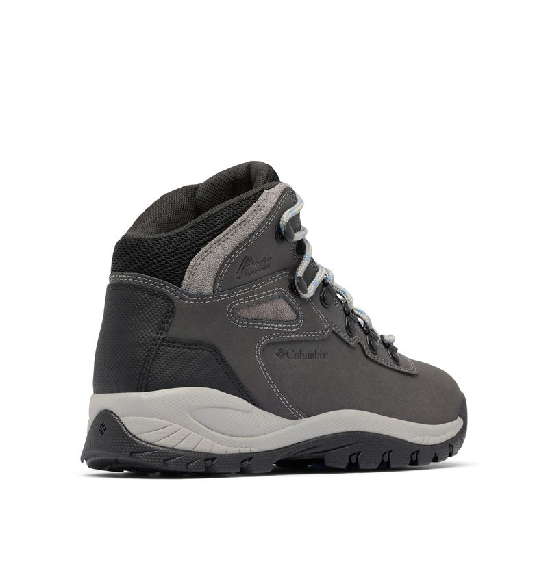 Columbia Womens Newton Ridge Lightweight Waterproof Hiking Boot, Quarry/Cool Wave, 8