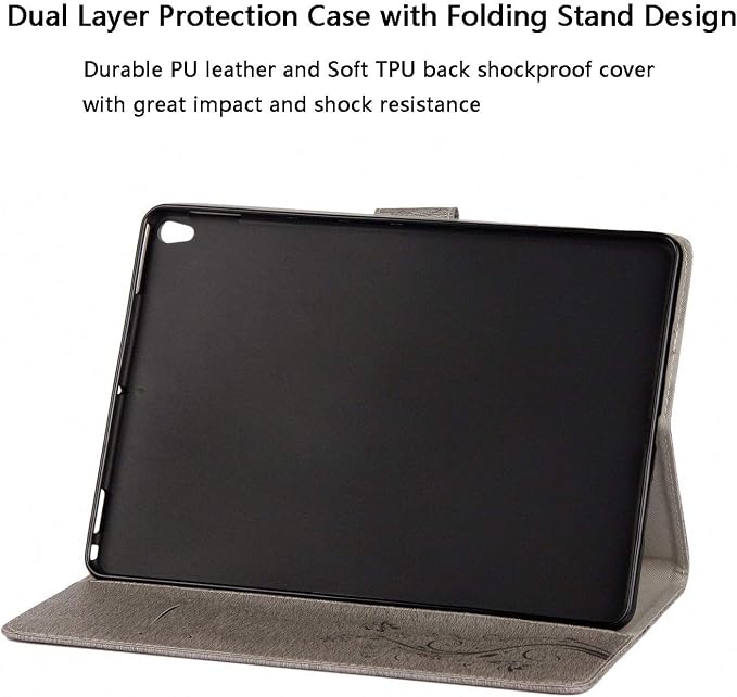 for iPad Air 3 10.5 inch Case 2019 (3rd Generation) &amp iPad Pro 10.5 2017 Cover with Stand/Pencil Holder/Pockets [Auto Sleep/Wake] Magnetic Smart PU Leather Cover Pink Mermaid Tail Scale