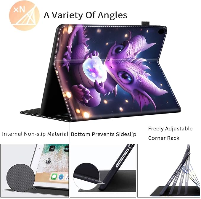 Case for All-New Amazon Kindle Fire HD 8 &amp 8 Plus Tablet (12th Generation/10th Generation 2022/2020 Release) 8 Durable Shockproof Protective Cover，Pug Weightlifting