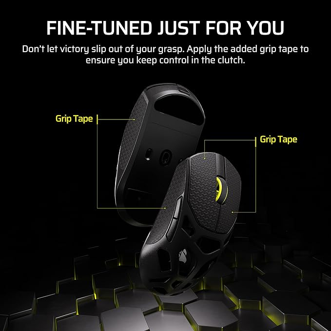Corsair Sabre v2 PRO Wireless MG FPS Gaming Mouse – 33,000 DPI Marksman S Sensor, 8,000Hz Hyper-Polling, Durable Magnesium, Lightweight, Up to 120hr Battery – Black