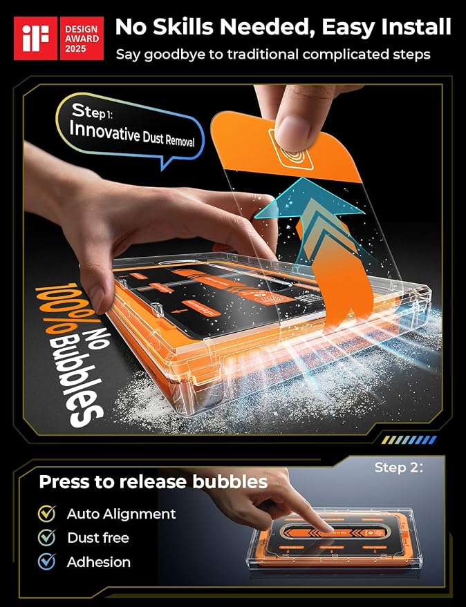2+2 Packs for iPhone 17 Pro Privacy Screen Protector with Camera Protector | TOP 9H+ Tempered Glass [Zero Bubble][10X Military Protection] Anti Spy 17 ProMax Tempered Glass Full CoverageCase-Friendly
