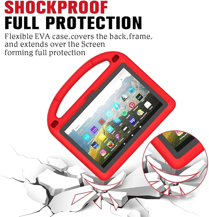 Kids Case for New 10-inch Tablet 2023 Lightweight Shockproof Kids Friendly Full Cover with Handle Kickstand