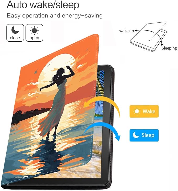 Case for iPad (A16) 11th Generation 11 Inch 2025 iPad 10th Generation 10.9 Inch 2022 Protective Leather Case Adjustable Stand Auto Wake/Sleep Smart Case - African American Girl