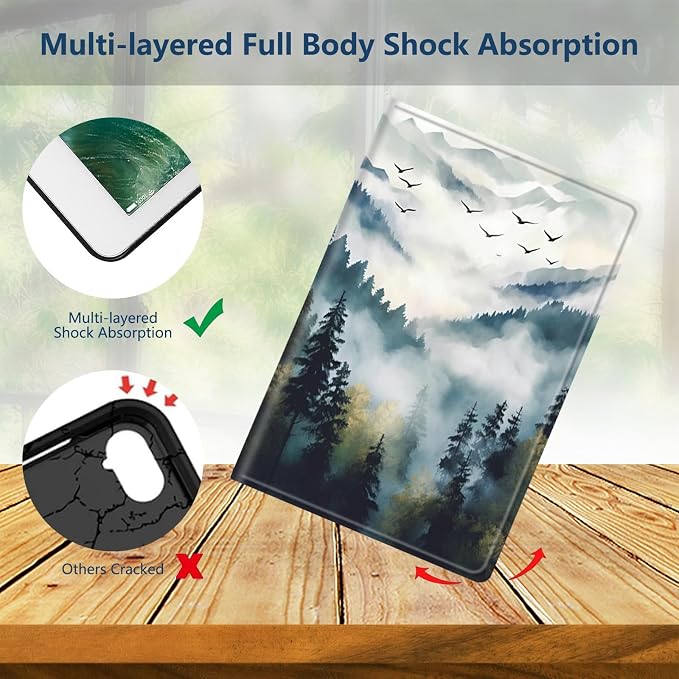 Slim Case for Amazon Kindle Fire Max 11 Case (13th Generation 2023 Release) 11 PU Leather Folio Stand Adjustable Smart Cover with Auto Wake/Sleep for Kindle Fire 11 TabletArt Black Cat Tree