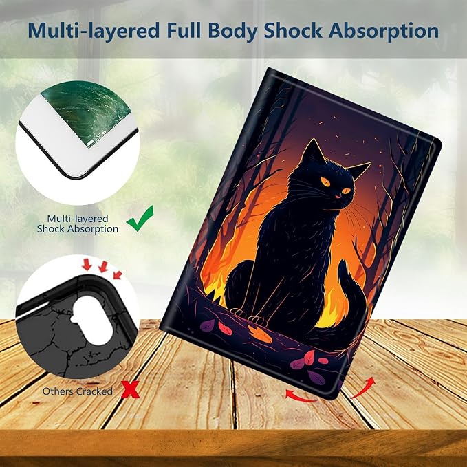 Slim Case for Amazon Kindle Fire Max 11 Case (13th Generation 2023 Release) 11 PU Leather Folio Stand Adjustable Smart Cover with Auto Wake/Sleep for Kindle Fire 11 TabletA American Flag Skull