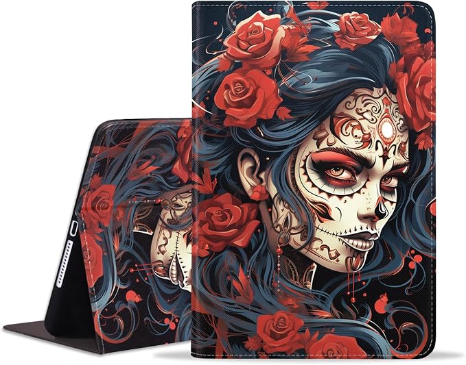 Case for iPad (A16) 11th Generation 11 Inch 2025 iPad 10th Generation 10.9 Inch 2022 Protective Leather Case Adjustable Stand Auto Wake/Sleep Smart Case - African American Girl
