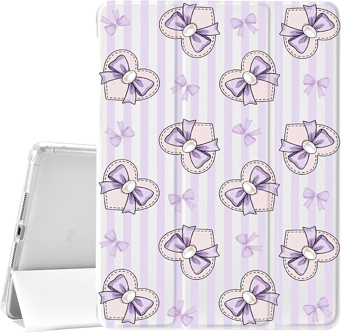 JOYLAND Blue Turtle for iPad Air 11 Inch M3(2025)/M2 (2024)Air 5th/4th Generation Case 2022/2020 10.9 Inch with Pencil Holder-Trifold Stand Protective Cover with Soft TPU BackBlack