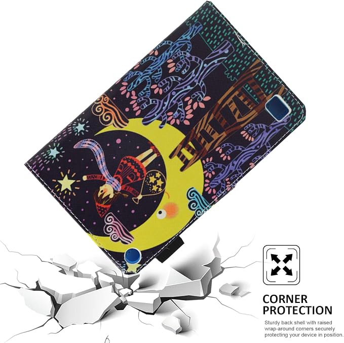 Case for Kindle Fire 7 TabletDteck Full Protective Flip Adjustable Stand Auto Wake/Sleep Smart Cover with Pencil Holder for Kindle Fire 7 Tablet 9th/7th/5th Generation 2019/2017/2015 ReleaseKing Dog