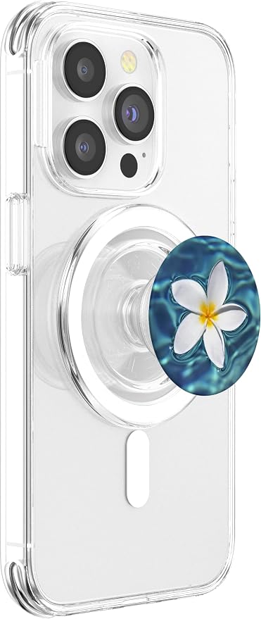 Hawaii Pop Mount Socket White Flower in The Sea Ocean Water PopSockets Adhesive PopGrip