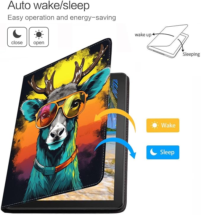 Case for iPad (A16) 11th Generation 11 Inch 2025 iPad 10th Generation 10.9 Inch 2022 Protective Leather Case Adjustable Stand Auto Wake/Sleep Smart Case - African American Girl