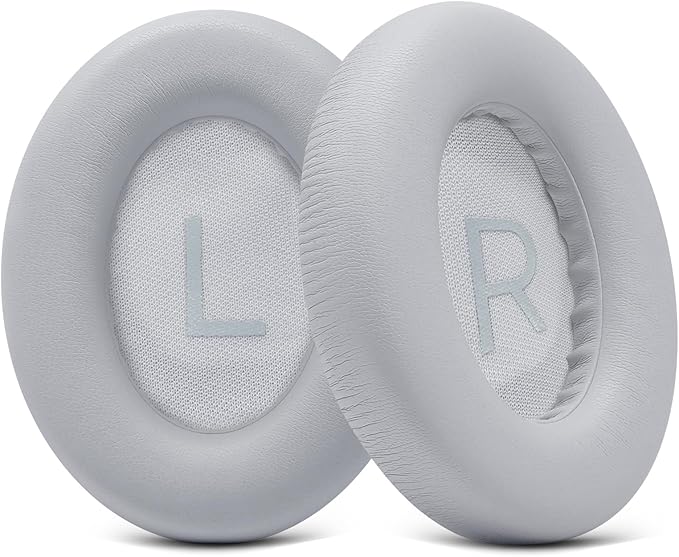 Replacement Ear Pads for Bose NC700 Noise Cancelling Headphones, Upgrade Protein Leather Earpad Cushions for Bose 700 Over-Ear Headset (Silver)