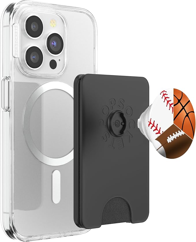 Split Football Baseball Basketball Sports Themed PopSockets PopGrip: Swappable Grip for Phones &amp Tablets