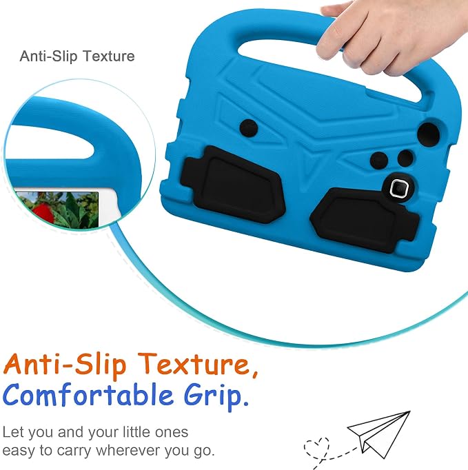 Kids Case for Samsung Galaxy Tab A 8.0 (2019) SM-T290/SM-T295 Techcircle Kid Child Safe Shock Proof EVA Rugged Protective Handle Stand Case for Galaxy Tab A 8.0 SM-T290/SM-T295 Tablet Black