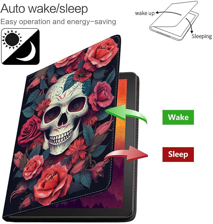 Case for Samsung Galaxy Tab S10 Lite/ S10 FE/ S9 FE 5G 10.9 Inch/ S9 11 Inch - Slim PU Leather Folding Stand Folio Cover with Auto Sleep/Wake - African American Girl