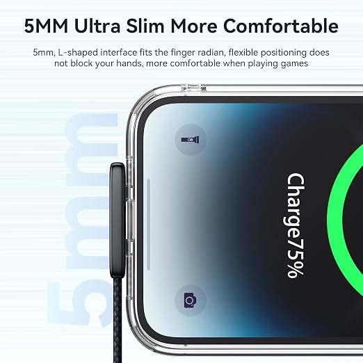 mcdodo 4FT USB to Lightning Cable 90 Degree Right Angle USB-A to Lightning Charging Cable with LED Indicator Light Compatible with iPhone 14 13 12 11/Pro/ProMax/Plus iPad AirPods iTouch
