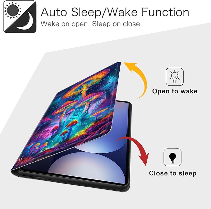 Case for Samsung Galaxy Tab A11 Plus 2026 &amp Galaxy Tab A9+ 11 Slim Smart Stand Cover with Auto Wake/Sleep Shockproof Protective Shell for Work &amp School Astronaut