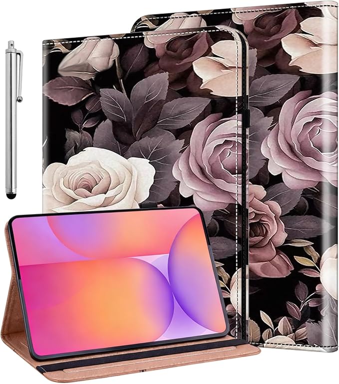 ALILANG Case for Google Pixel Tablet 11 Inch 2023 with Stylus Folio Book Style Shockproof Folding Stand Cover for Google Pixel Tablet Case -Black Horse