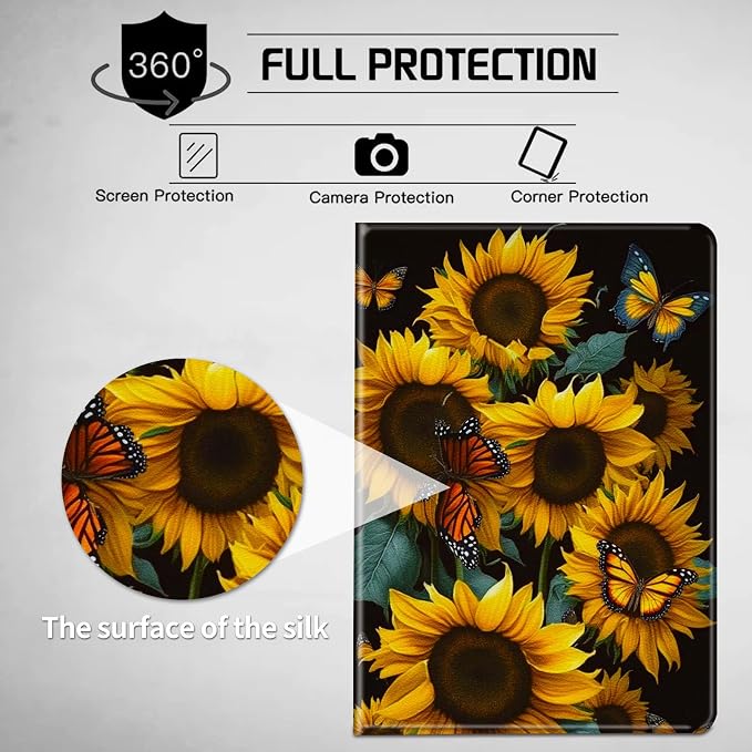 for All-New Fire HD 10 Tablet Case (13th Generation 10.1 inch 2023 Release) with Adjustable Stand &amp Auto Wake/Sleep Feature Smart Protect Cover Case - American Flag