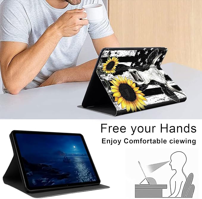 Case for Samsung Galaxy Tab A11 Plus 2026 &amp Galaxy Tab A9+ 11 Slim Smart Stand Cover with Auto Wake/Sleep Shockproof Protective Shell for Work &amp School Astronaut