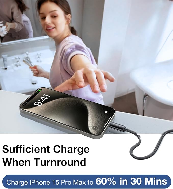 TORRAS Low Temp 30W USB C Charger &amp USC C to USB C Cable — Buy Together to Save 15%