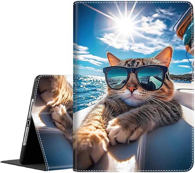 Case for New iPad (A16) 11th Generation 11 Inch 2025 for iPad 10th Generation 10.9 2022 Multi-Angle Smart Stand Cover Auto Sleep/Wake Halloween Panda Wizard and Pumpkin