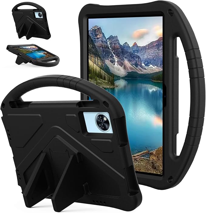 YRH Kids Case for Lenovo Idea Tab 11 inch Tablet 2025 Model TB336FU EVA Shockproof with Stand Handle Black