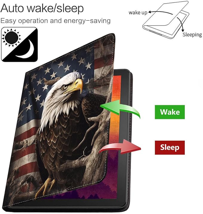 Case for Samsung Galaxy Tab S10 Lite/ S10 FE/ S9 FE 5G 10.9 Inch/ S9 11 Inch - Slim PU Leather Folding Stand Folio Cover with Auto Sleep/Wake - African American Girl
