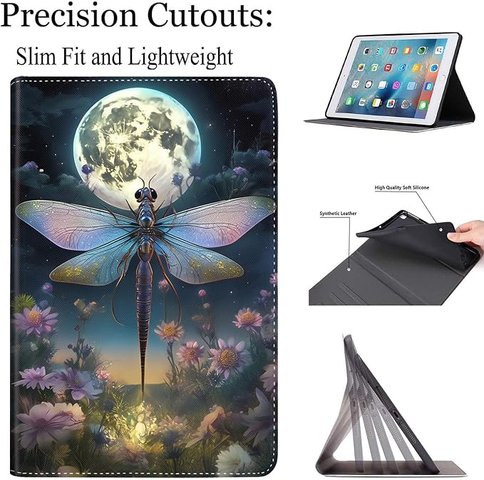Case for Galaxy Tab A9 Plus ， Auto Sleep/Wake Multi-Angle Viewing Slim Folio Stand Cover for Samsung Galaxy Tab A9+/A9 Plus 11 Inch 2023 (SM-X210/X216/X218) Magic Mushrooms Fungus