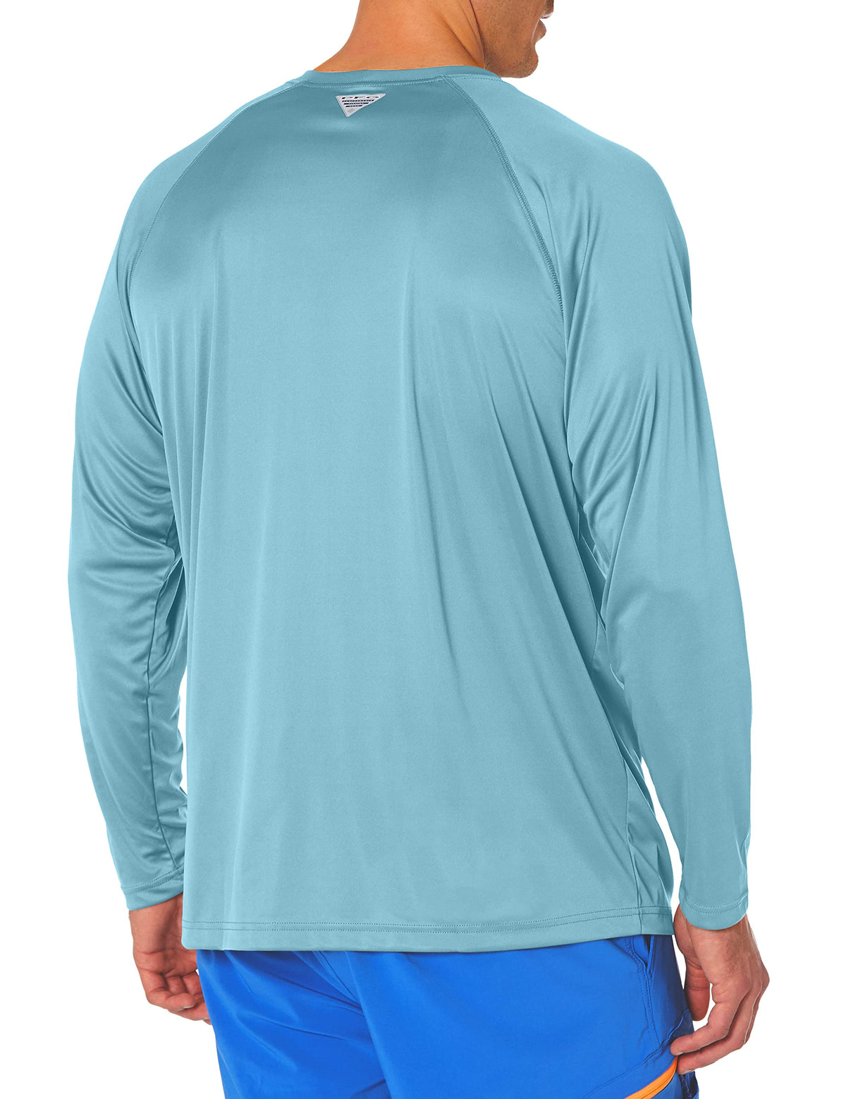 Columbia Men's Terminal Tackle Long Sleeve Shirt, Storm/Bright Nectar Logo, 2X Big