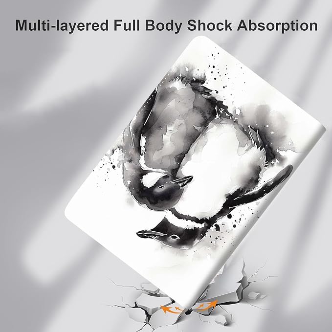 Case for iPad (A16) 11th Generation 11 Inch (2025) iPad 10th Generation 10.9 Inch (2022)，Slim Fit Foldable Standing Cover Case with Auto Sleep/Wake ，Moth Moon