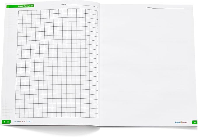 hand2mind Scientific Reasoning Notebook, Grades 3-5, Elementary Classroom Must Haves, Science Teacher Supplies, STEM Lab Notebooks for Kids (Set of 10)