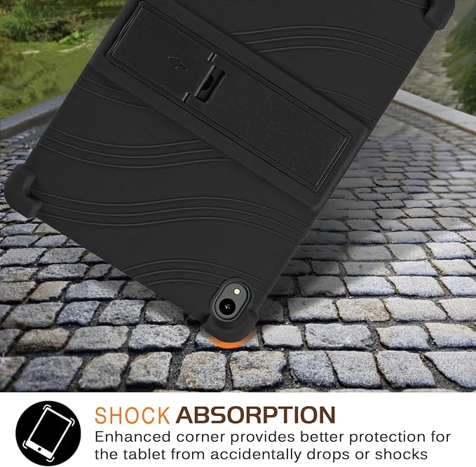ATOOZ for Onn. 12.1 inch Tablet Pro Case 2024 (Model:100146663)Silicone Case for Onn 12.1 Tablet Pro with Stand (Black)