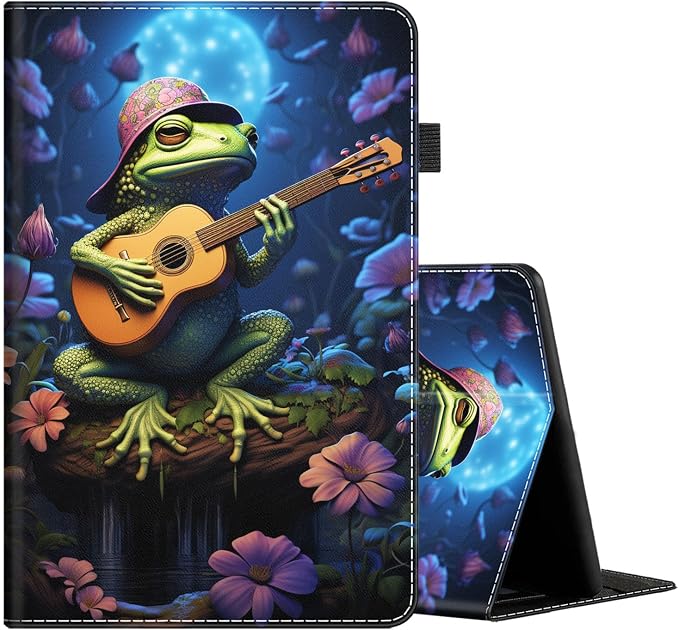 Case Cover for Amazon All-New Kindle Fire 7 Tablet (2022 Release-12th Generation) Latest Model 7 Slim Folding Stand Cover with Auto Wake/Sleep Dancing Skeleton in Mexican Costume