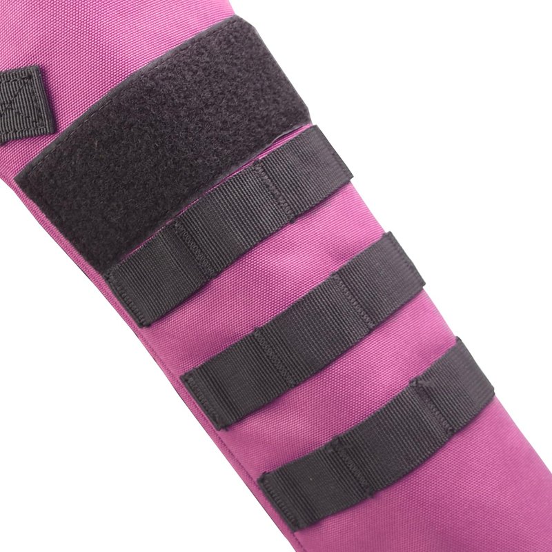 KRATARC Archery Lightweight Back Arrow Quiver Dual Use Foldable Compact Hip Arrows Bag with Molle System Hanged for Target Shooting (Pink, Hold 18~24 arrows