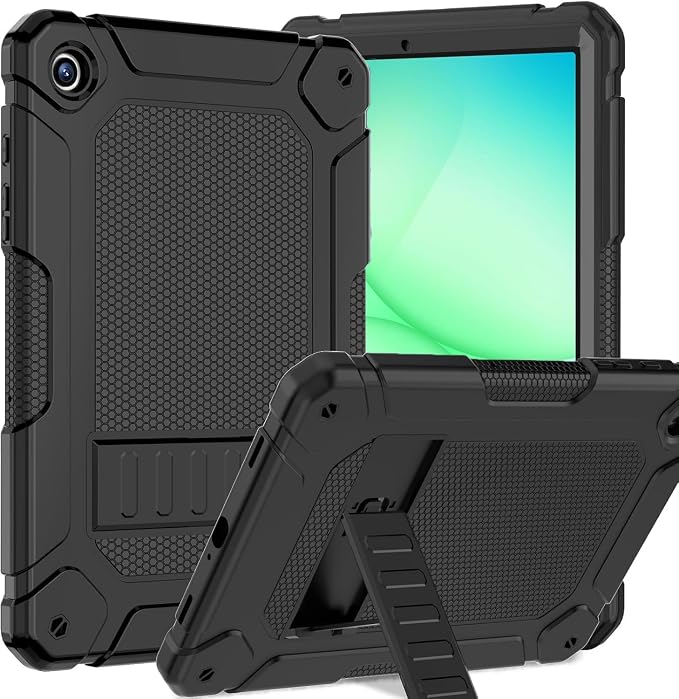 BMOUO Case for Samsung Galaxy Tab A11+ Plus/A9+ Plus 11 Inch 2026/2024 Heavy Duty Shockproof Rugged High Impact Protective Galaxy Tab A11 Plus/A9 Plus Case Black