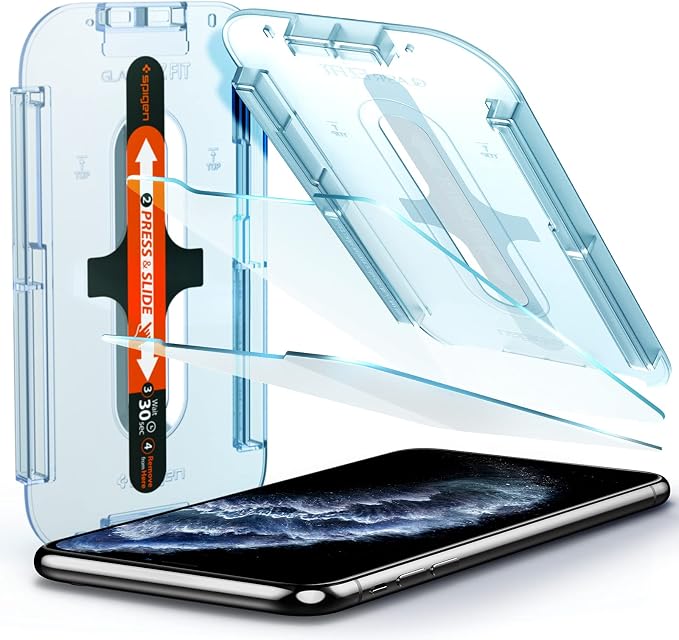 Spigen Tempered Glass Screen Protector [GlasTR EZ FIT] designed for iPhone 11 / iPhone XR [6.1 inch] [Case Friendly] - 2 Pack