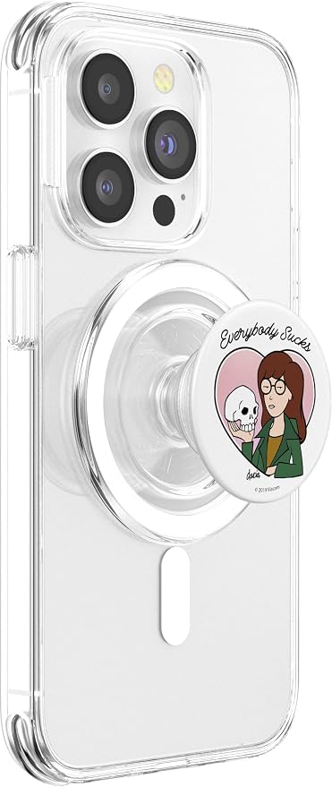Daria Everybody Sucks Heart Portrait PopSockets Adhesive PopGrip