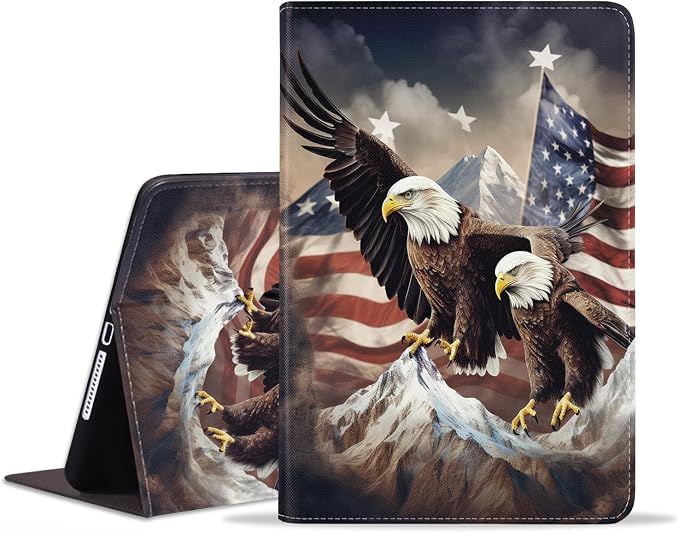 Case for iPad (A16) 11th Generation 11 Inch 2025 iPad 10th Generation 10.9 Inch 2022 Protective Leather Case Adjustable Stand Auto Wake/Sleep Smart Case - African American Girl