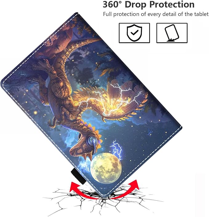 Case for Amazon Fire HD 8/Fire HD 8 Plus Tablet (12th/10th Generation 2024/2022/2020 Release) Premium PU Leather Cover with Auto Sleep Wake African Women