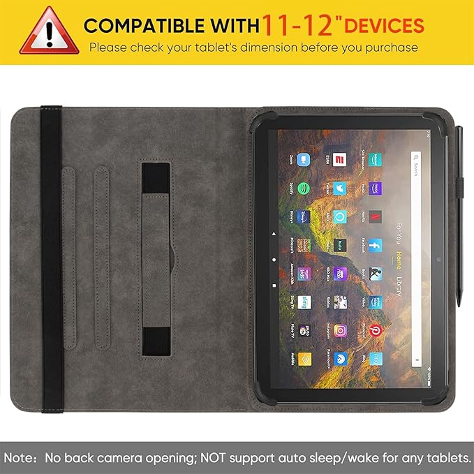 Universal 11 12 Inch Android Tablet Case Slim Fit Standing Cover for 10.9 11 11.5 12 Touchscreen Tablet with Multiple Viewing AnglesBird Tree