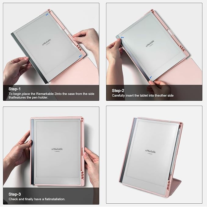 Case for 10.3 Remarkable 2 Tablet with Pen Holder and Multi-Angle Foldable Stand Feature Compatible with Remarkable 2 Paper Tablet 10.3 2020 Released