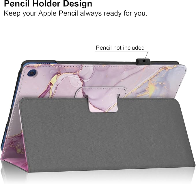 Case for T-Mobile REVVL Tab 2 5G 10.1 Inch Tablet 2025 Released - Lightweight Folio PU Leather Cover with 1 Random Stylus (Galaxy)