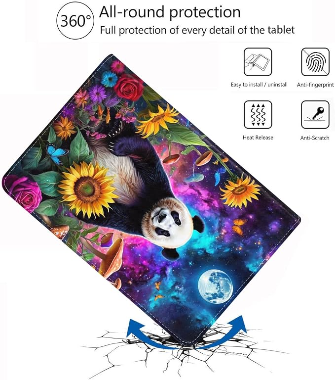 Case for iPad (A16) 11th Generation 11 Inch 2025 iPad 10th Generation 10.9 Inch 2022 Adjustable Stand Auto Wake/Sleep Smart Leather Case African American Black Girl